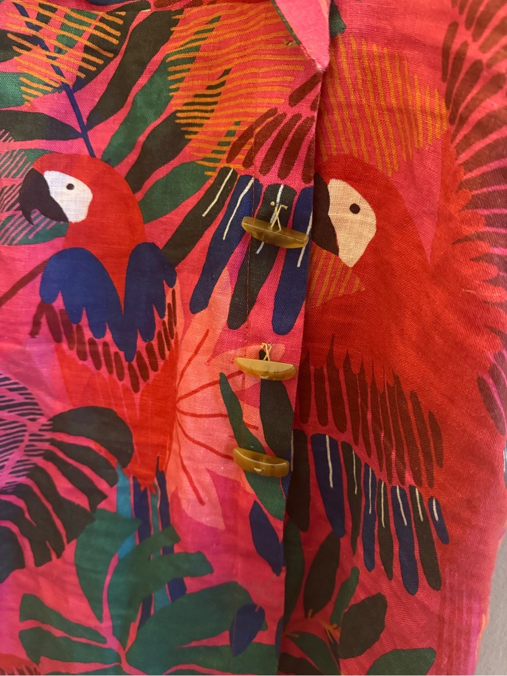 FARM Rio Macaw Side Buttons Mini Dress - Picture 5 of 6